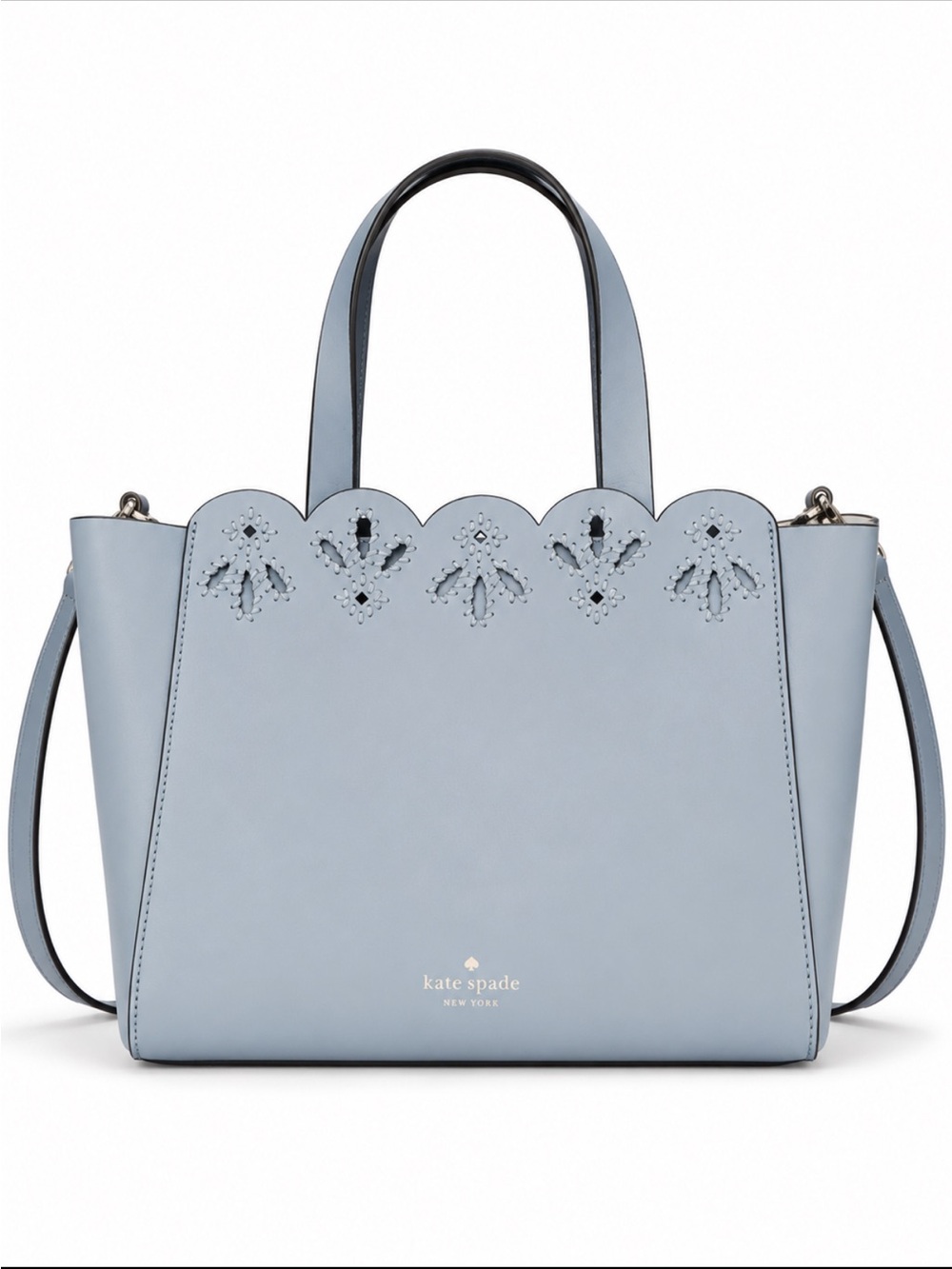 kate spade Magnolia Street Eyelet Mini Mine Satchel in Blue Dawn